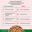 Food Features of Ultimate Pet Nutrition Nutra Complete Premium Pork Freeze-Dried Raw Dog Food,