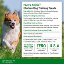 Ultimate Pet Nutrition Nutra Minis Air-Dried Chicken Dog Training Treats, 5-oz