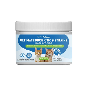 Ultimate Probiotic 9 Strains with Prebiotics for Cats (5.64 oz) - cat Vitamins & Supplements 1