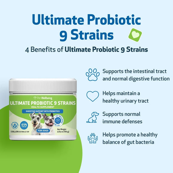 Ultimate Probiotic 9 Strains with Prebiotics for Cats (5.64 oz) - cat Vitamins & Supplements 5