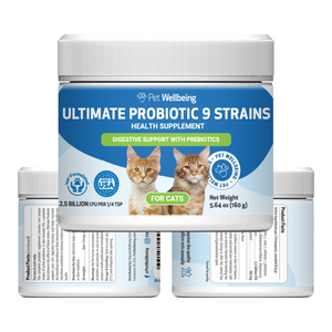 Ultimate Probiotic 9 Strains with Prebiotics for Cats (5.64 oz) - cat Vitamins & Supplements 2