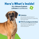 Ultimate Probiotic 9 Strains with Prebiotics for Dogs (11.29 oz) - cat Vitamins & Supplements 9