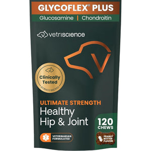 Ultimate Strength Healthy Hip & Joint Chews for Dogs Peanut Butter Flavor - 120 soft chews - Functional Dog Treats 1