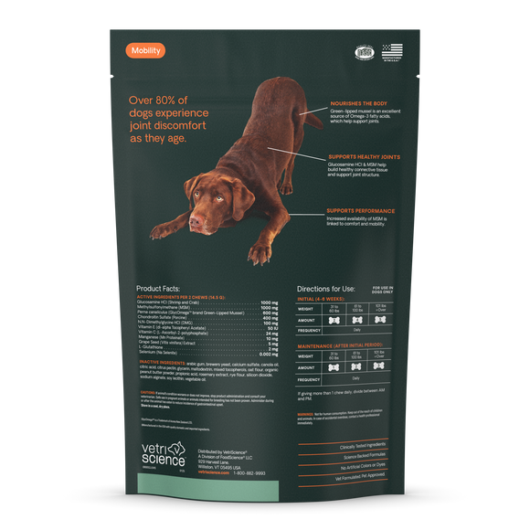 Ultimate Strength Healthy Hip & Joint Chews for Dogs Peanut Butter Flavor - Functional Dog Treats 16