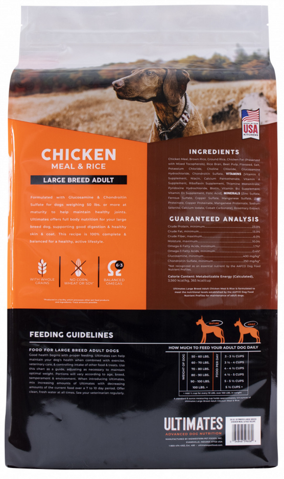 Ultimates Large Breed Adult Chicken Meal & Rice Dry Dog Food