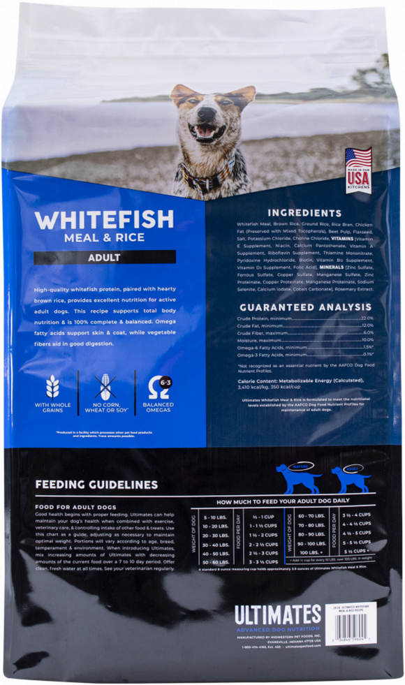 Ultimates Whitefish Meal & Rice Dry Dog Food