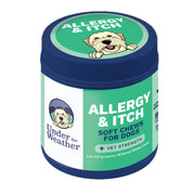 Jar of Under the Weather Allergy & Itch soft chews for dogs on a white background