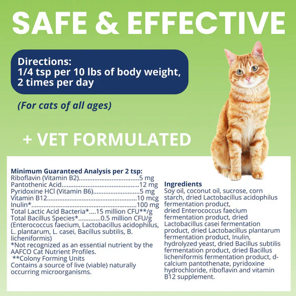 Under the Weather Ready Balance Oral Probiotic Gel for Cats 30 cc - Cat Digestive & Probiotics Supplements 5