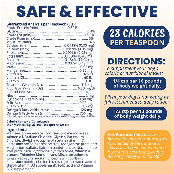 Under the Weather Ready Cal Gel High Calorie Food Supplements for Dogs 100 cc - Pet Vitamins & Supplements 7