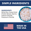 Under the Weather Rice & Chicken Freeze Dried Bland Diet for Dogs ingredients