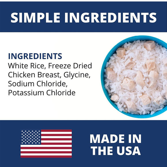 Under the Weather Rice & Chicken Freeze Dried Bland Diet for Dogs ingredients