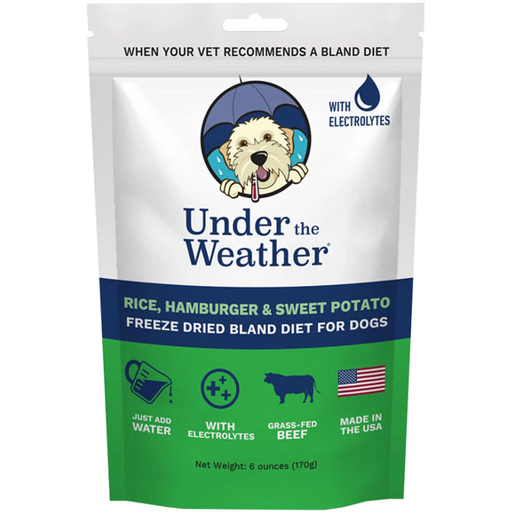 Under the Weather Rice Hamburger & Sweet Potato Freeze Dried Bland Diet for Dogs 6-oz - 1 pack - Freeze-Dried Dog Food 1