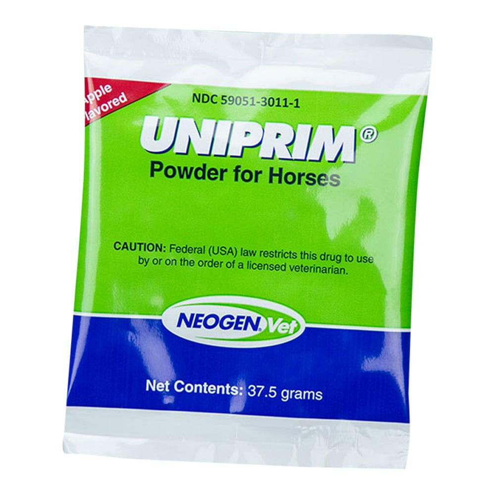 Uniprim Powder for Horses - Apple-Flavored Antibacterial Treatment