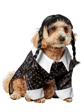 Pets Addams Family Wednesday Addams Costume - 0