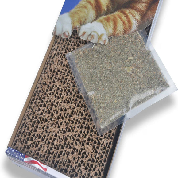 Van Ness Cat Scratcher Pad Toy with Catnip