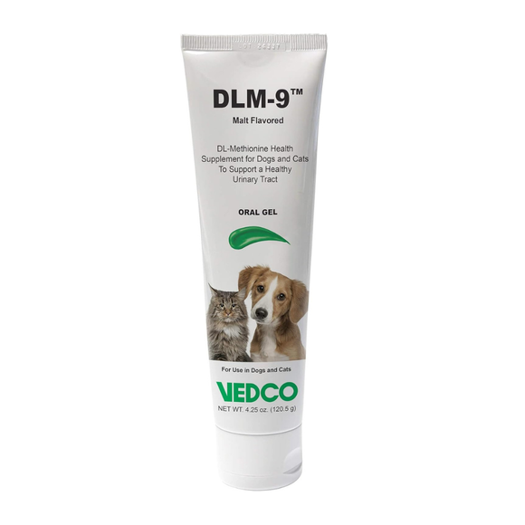 Vedco DLM-9 DL-Methionine Gel Supplement for Dogs & Cats Malt Flavor 4.25 oz - Cat Supplements & Vitamins 1