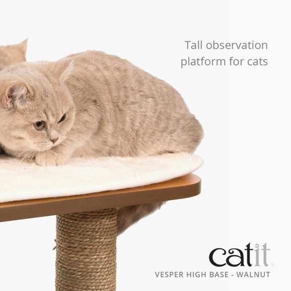 Vesper Walnut Cat Furniture with Very High Base - Cat Furniture Accessories 3
