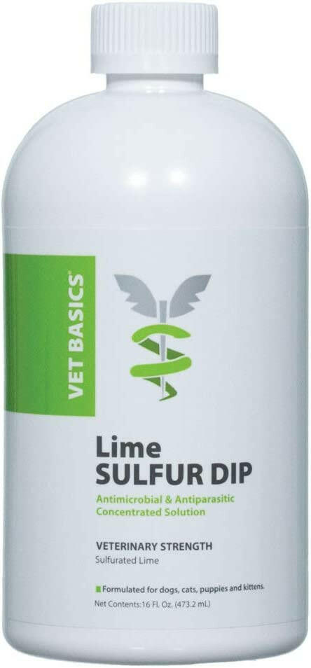 Vet Basics Lime Sulfur Dip for Dogs cats & Horses 16 oz - Shop For Dog Products Online > Grooming Tools and Supplies