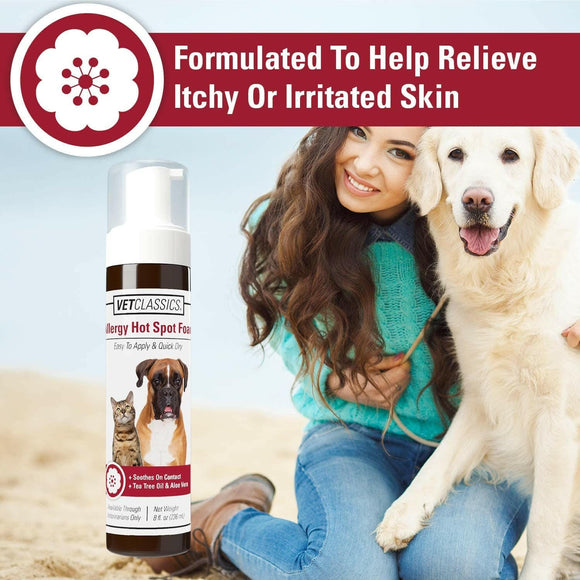 Vet Classics Allergy Hot Spot Foam (8 oz) - Dog Supplies 3