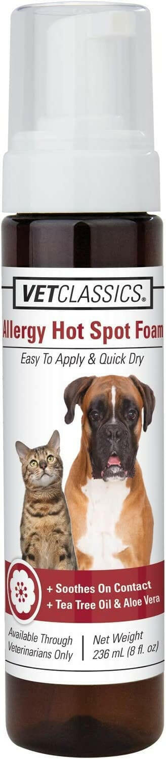 Vet Classics Allergy Hot Spot Foam (8 oz) - Dog Supplies 1