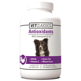 Vet Classics Antioxidants With Coenzyme Q-10 for Dogs (120 chewable tablets) - Dog Supplements & Vitamins 1