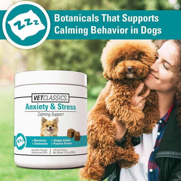 Vet Classics Anxiety & Stress Soft Chews for Dogs (120 count) - Dog Supplements & Vitamins 3