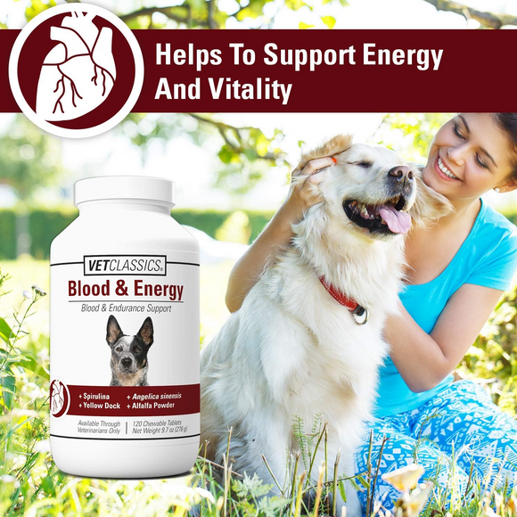 Vet Classics Blood & Energy for Dogs (120 Chew Tabs) - 3
