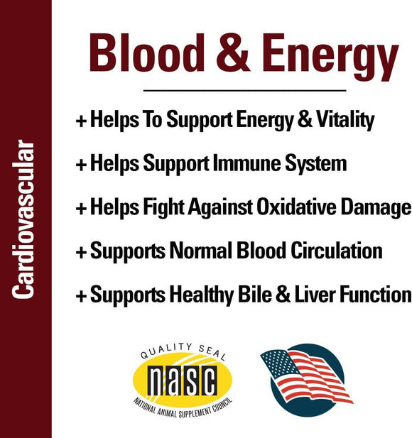 Vet Classics Blood & Energy for Dogs (120 Chew Tabs) - 4