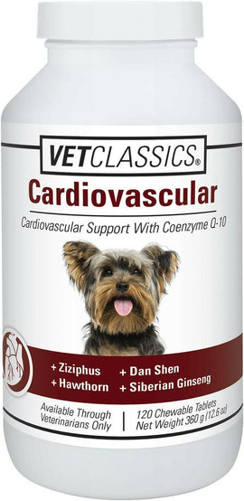 Vet Classics Cardiovascular Support for Dogs (120 Chew Tabs) - 1