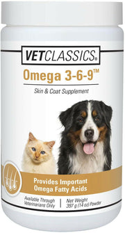 Vet Classics Omega 3-6-9 Skin & Coat Supplement for Dogs & Cats (14 oz) - 1