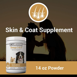 Vet Classics Omega 3-6-9 Skin & Coat Supplement for Dogs & Cats (14 oz) - 2