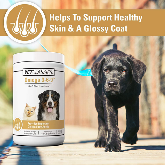 Vet Classics Omega 3-6-9 Skin & Coat Supplement for Dogs & Cats (14 oz) - 3