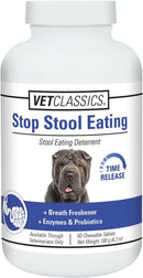 Vet Classics Stop Stool Eating for Dogs (60 Chew Tabs) - 1