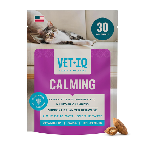 Vet IQ Calming Treats for Cats (30 Day Supply) - Dog Treats 1