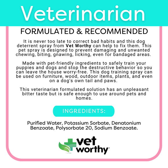 Vet Worthy Bitter Spray - Cat Health Care & Wellness 3