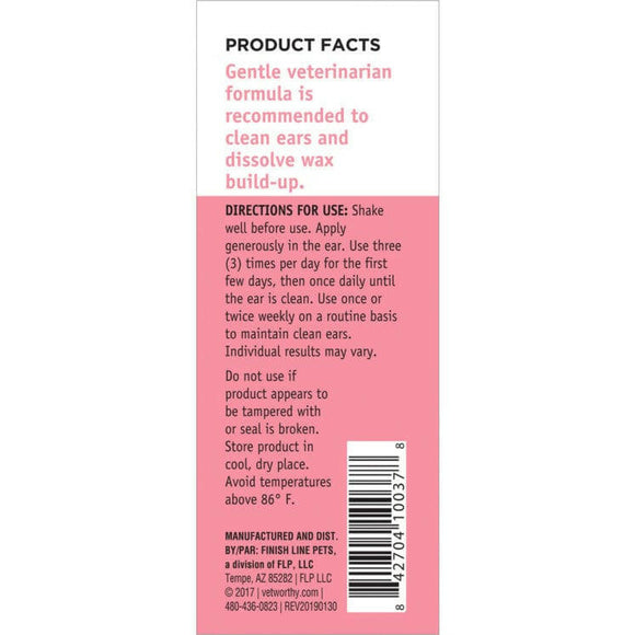 Vet Worthy Canine Ear Flush 8 oz - Dog Ear Care 2