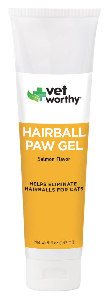 Vet Worthy Hairball Paw Gel for Cats 5-oz - Cat Laxatives & Hairball Treatments 1