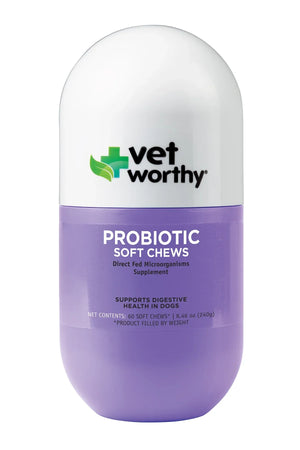 Vet Worthy Probiotic Soft Chews for Dogs (45 ct) - Dog Digestive & Probiotics Supplements 1