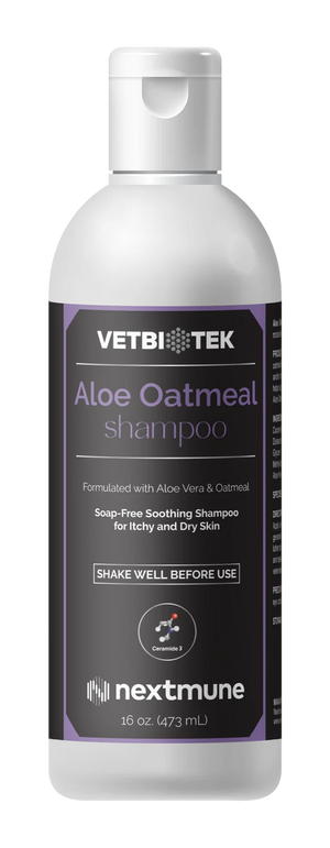 VetBiotek Aloe & Oatmeal Soothing Soap-Free Shampoo For Pets - 16-oz - Pet Shampoo & Conditioner 1