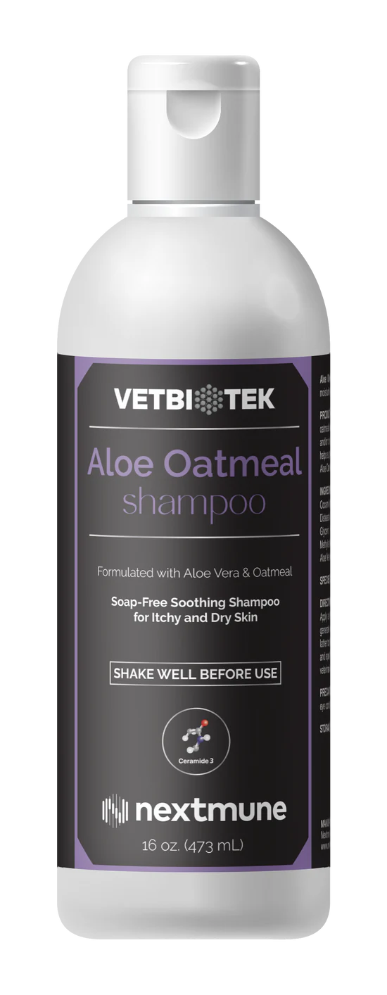 VetBiotek Aloe & Oatmeal Soothing Soap-Free Shampoo For Pets - 16-oz - Pet Shampoo & Conditioner 1