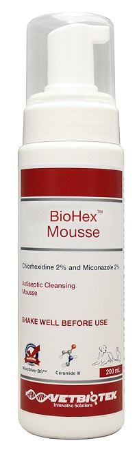 VetBiotek BioHex Mousse For Cat & Dog and Horse (200 ml) - BioHex Mousse 1