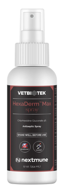 VetBiotek HexaDerm Max Antiseptic Spray For Dogs & Cats (12 oz) - Pet Health Care & Wellness 1