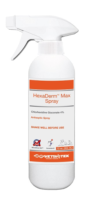 VetBiotek HexaDerm Max Antiseptic Spray For Dogs & Cats (12 oz) - Pet Health Care & Wellness 2
