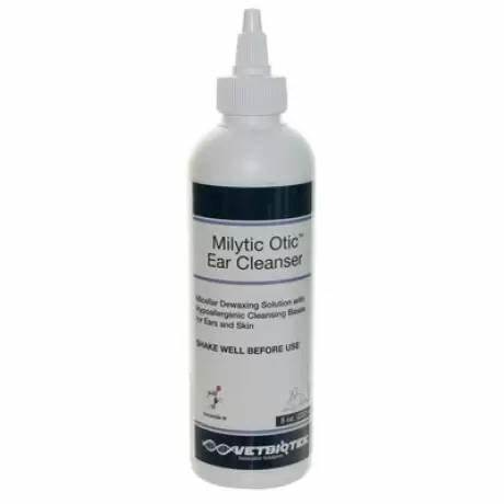 VetBiotek Milytic Otic Ear Cleanser & Dewaxing Solution For Dogs & Cats (8 oz) - Ear Cleanser & Dewaxing Solution 2