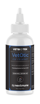 VetBioTek VetOtic Ear Cleansing Solution For Pets - 8-oz - Dog & Cat Ear Care 1