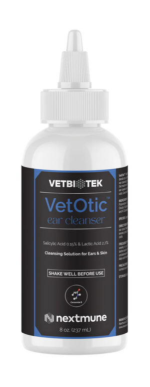 VetBioTek VetOtic Ear Cleansing Solution For Pets - 8-oz - Dog & Cat Ear Care 1