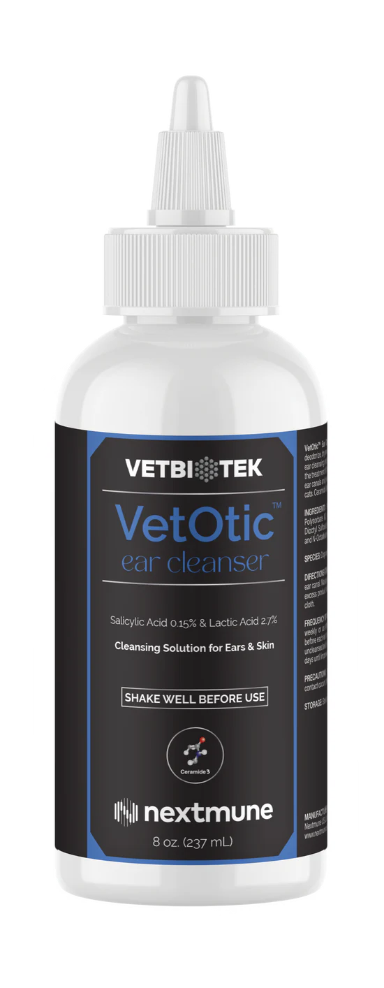 VetBioTek VetOtic Ear Cleansing Solution For Pets - 8-oz - Dog & Cat Ear Care 1