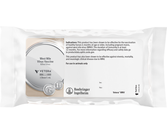 Vetera WNV West Nile Virus Vaccine - Single Dose - 2
