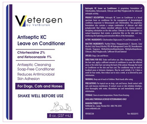 Vetergen Antiseptic KC Leave on Conditioner For Pets (8 oz) - Pet Shampoo & Conditioner 2