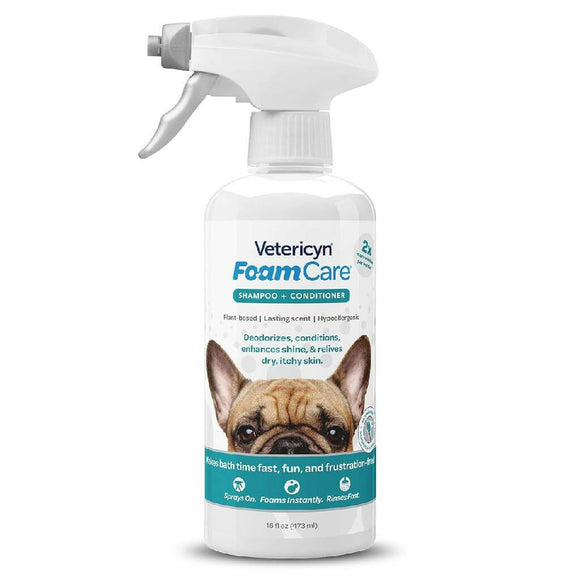 vetericyn foaming spray shampoo and conditioner